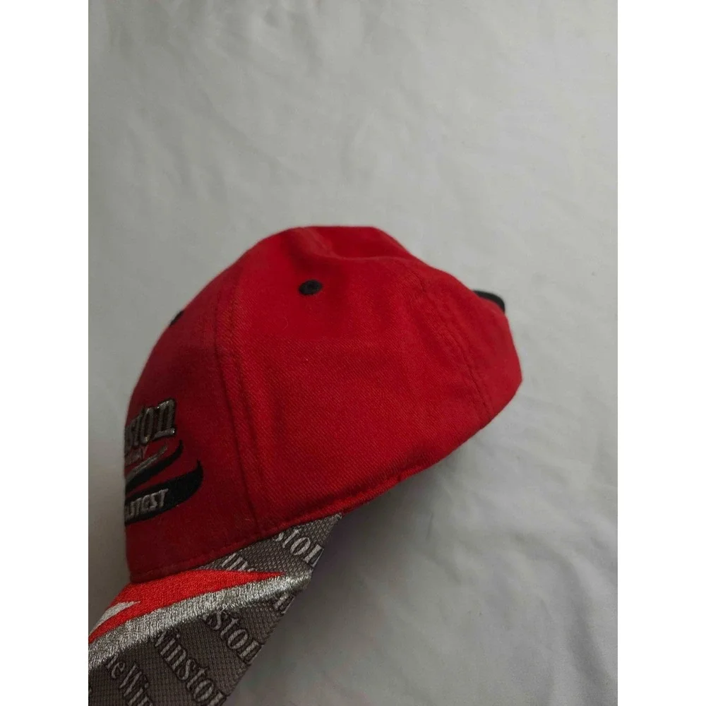 Vtg 2003 Winston Lowes Motor Speedway Baseball Cap OS Red Bulldawg NASCAR Racing